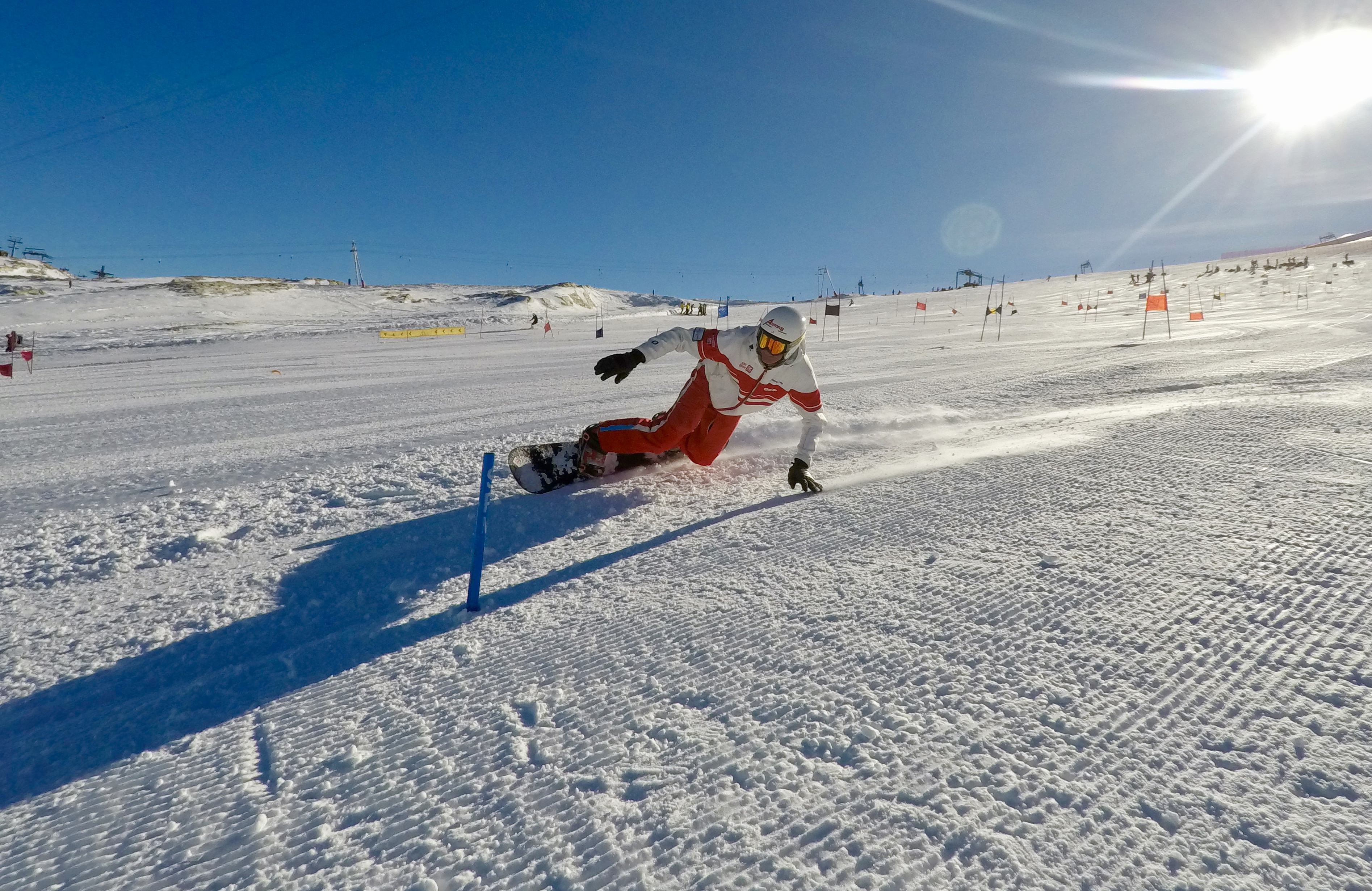 bank slalom entrainement DE ski alpin