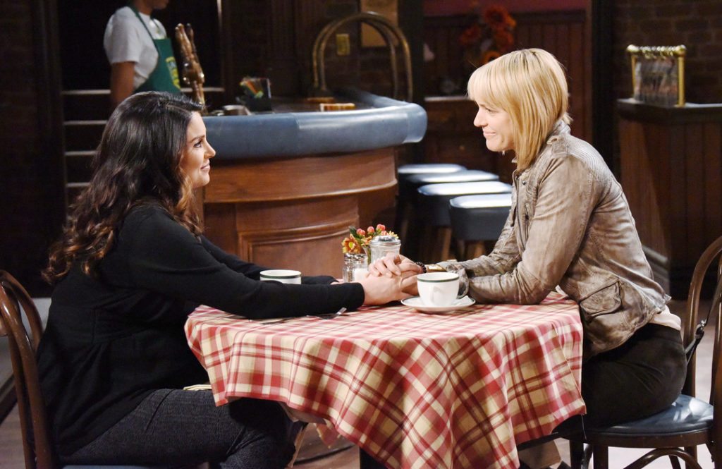 Nadia Bjorlin, Arianne Zuker "Days of our Lives" Set NBC Studios Burbank 04/14/16 © XJJohnson/jpistudios.com 310-657-9661 Episode # 12927 U.S.Airdate 09/26/16