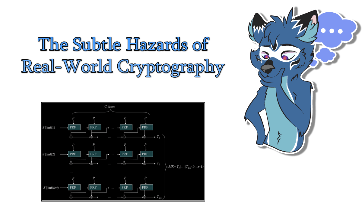 The Subtle Hazards of Real-World Cryptography - Dhole Moments