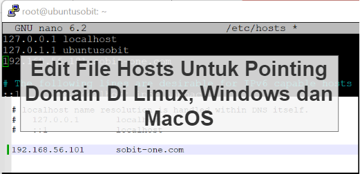 Edit File Hosts Untuk Pointing Domain Di Linux, Windows dan MacOS.