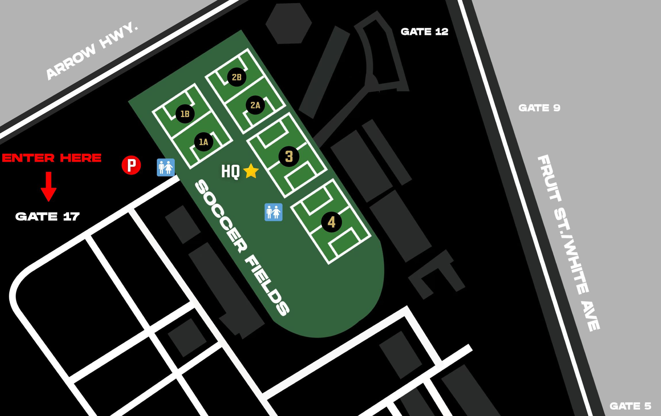 MLK Classic SoCal Elite FC Pomona Map EDIT 2024 