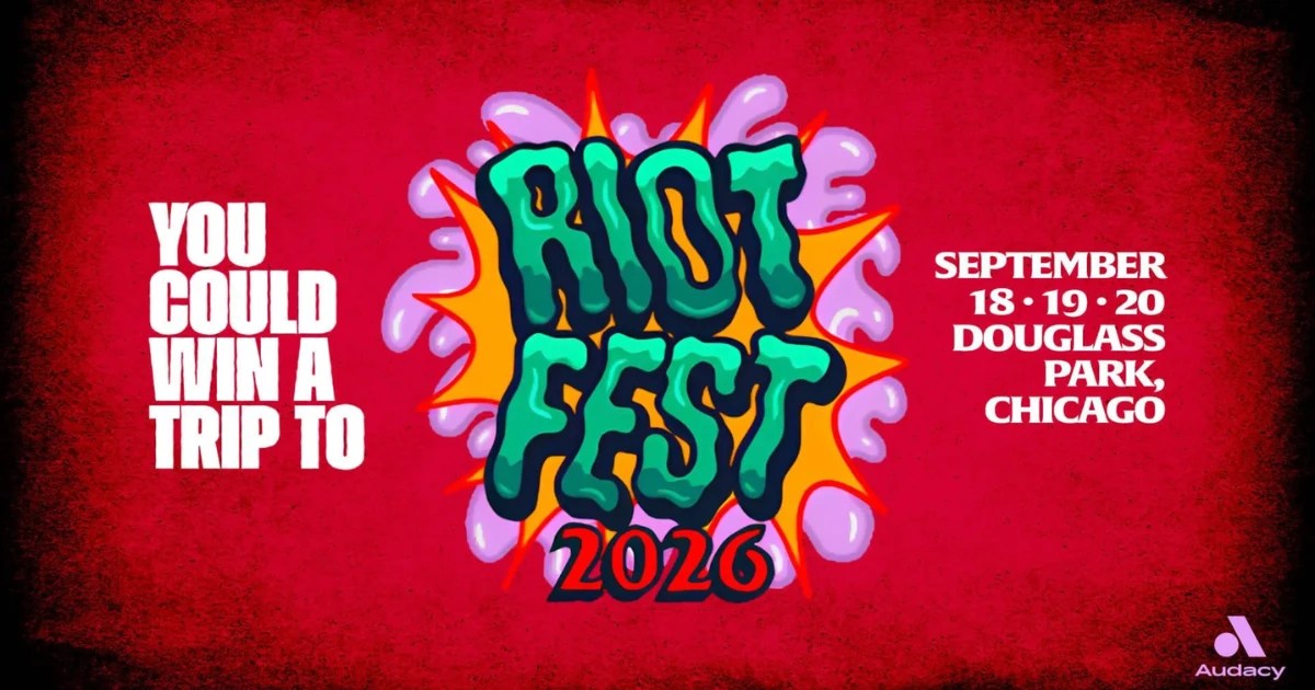 Sweepstakes! Win 4-Night Trip for 2 to Riot Fest in Chicago, Hotel Stay, and 3-Day VIP Passes