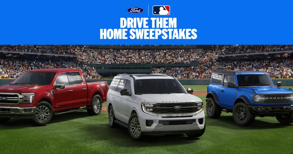 Sweepstakes! Win a 2026 Ford Vehicle or World Series Tickets - 6 Winners
