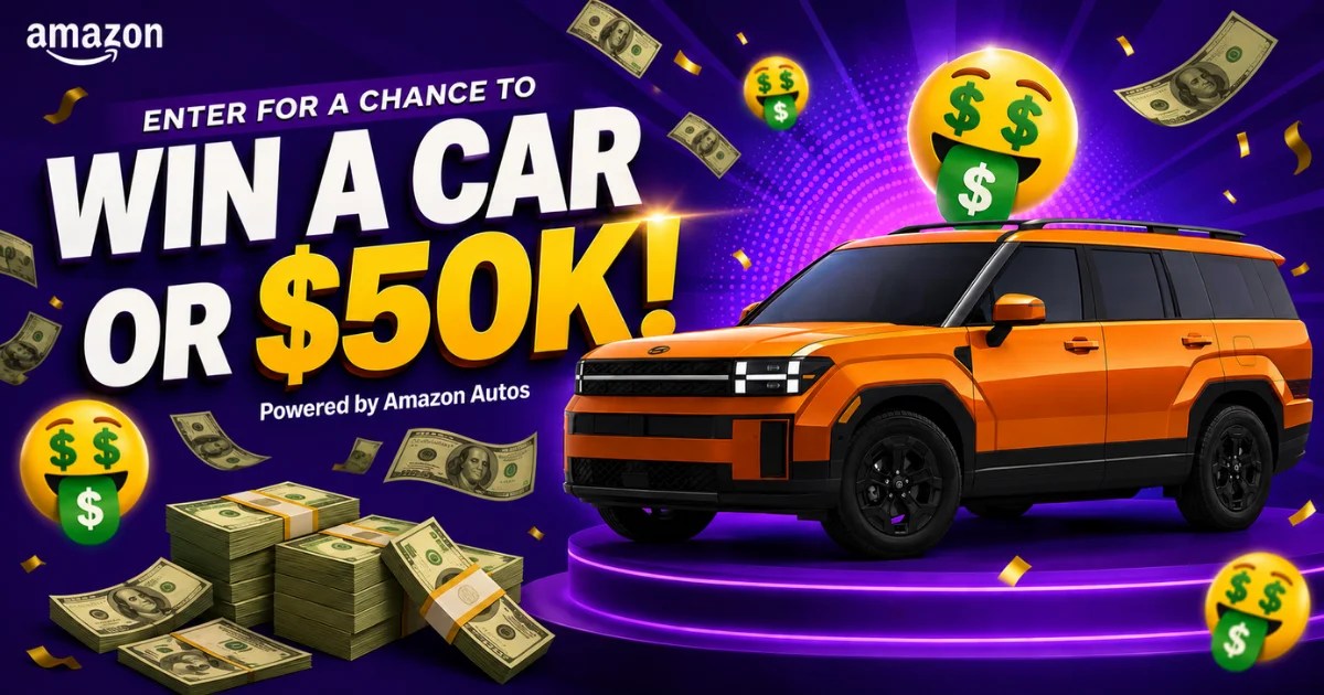 Sweepstakes! Win a New Car or $50,000
