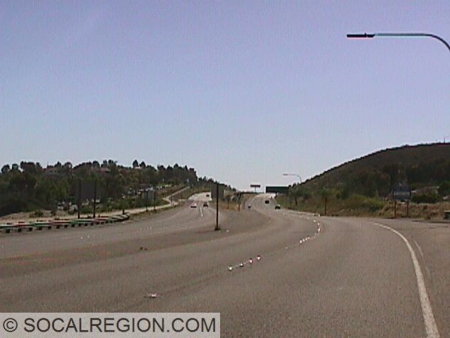 Looking west along the 56 from the 15.