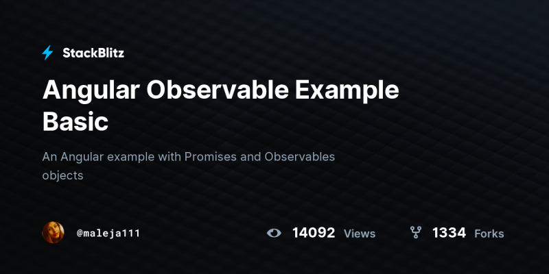 Angular Observable Example Basic Stackblitz - Beautiful Landscape Illustration - Ultra HD