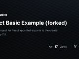 React Basic Example Forked Stackblitz
