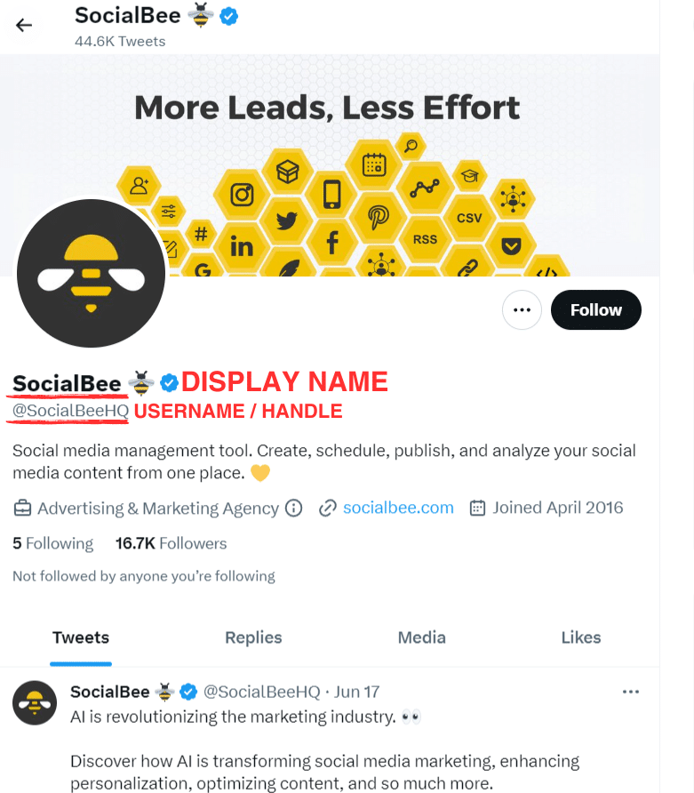 How To Change Your Twitter Handle In 2025 SocialBee TWITTER NAME 
