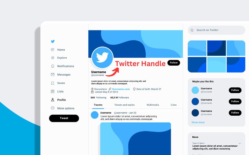 How To Find An Attractive Twitter Username Or Handle Socinator Twitter Handle 