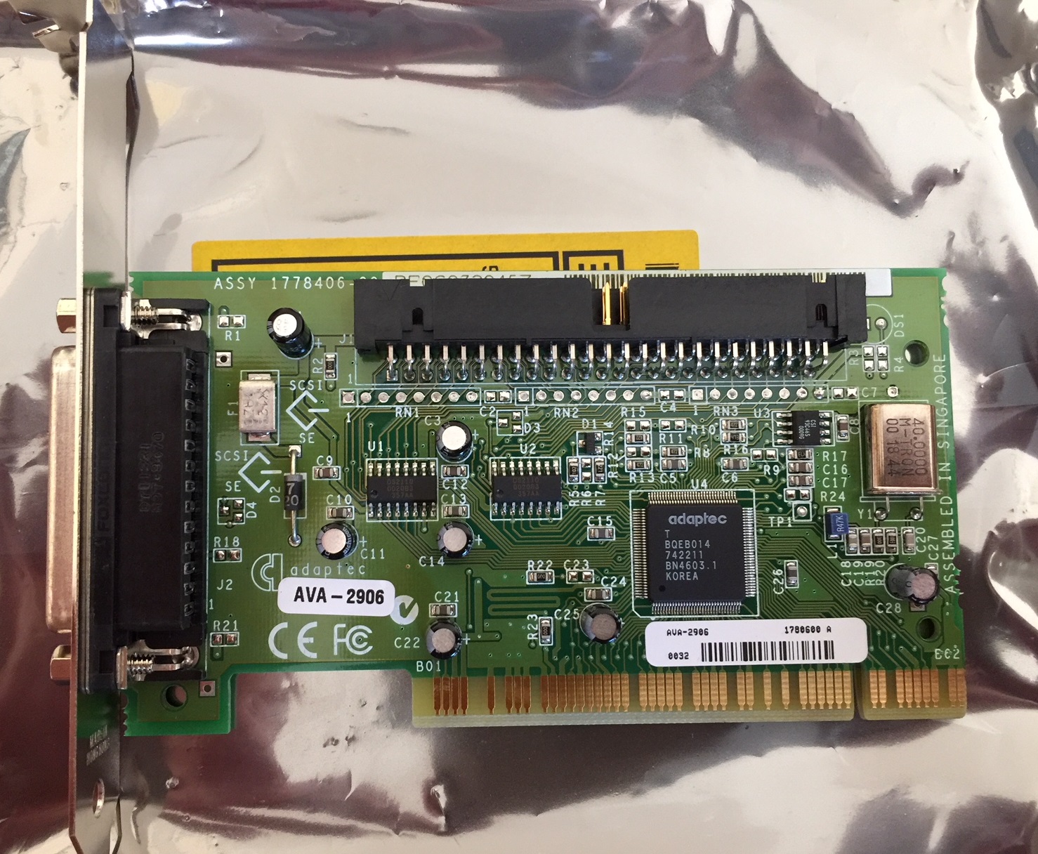 eBay Purchase #13 – Adaptec 2906 SCSI Card – Socket 3