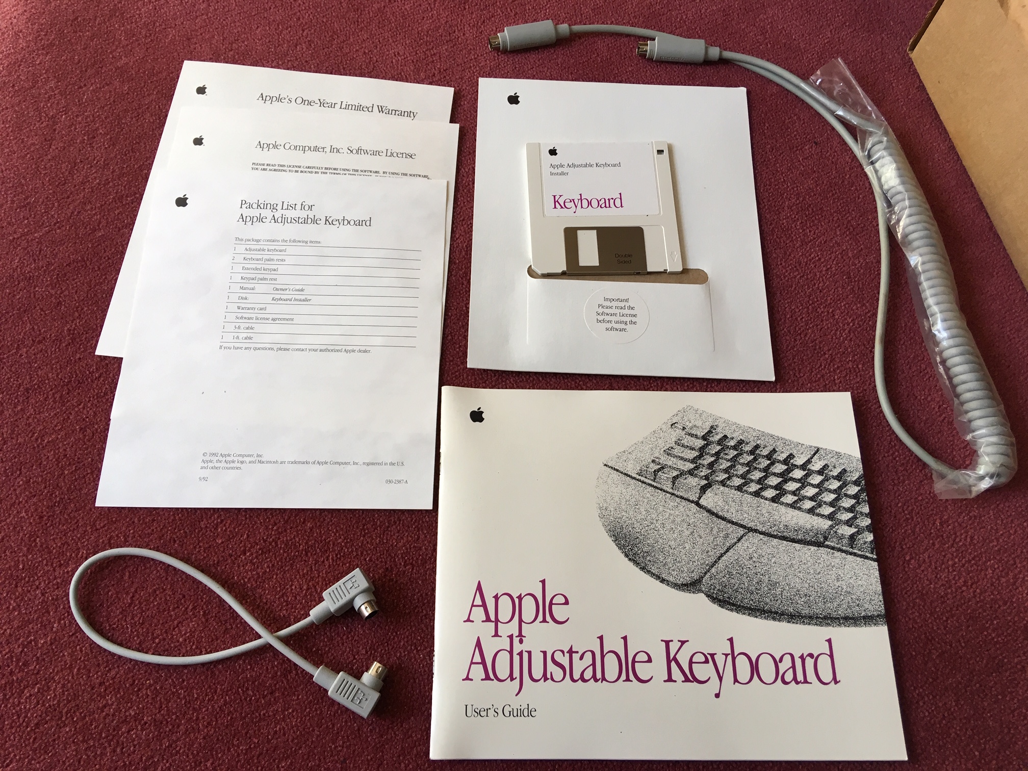 Apple Adjustable Keyboard　（箱付き） Apple Adjustable Keyboard M1242 Sound Test & Unboxing | Alps