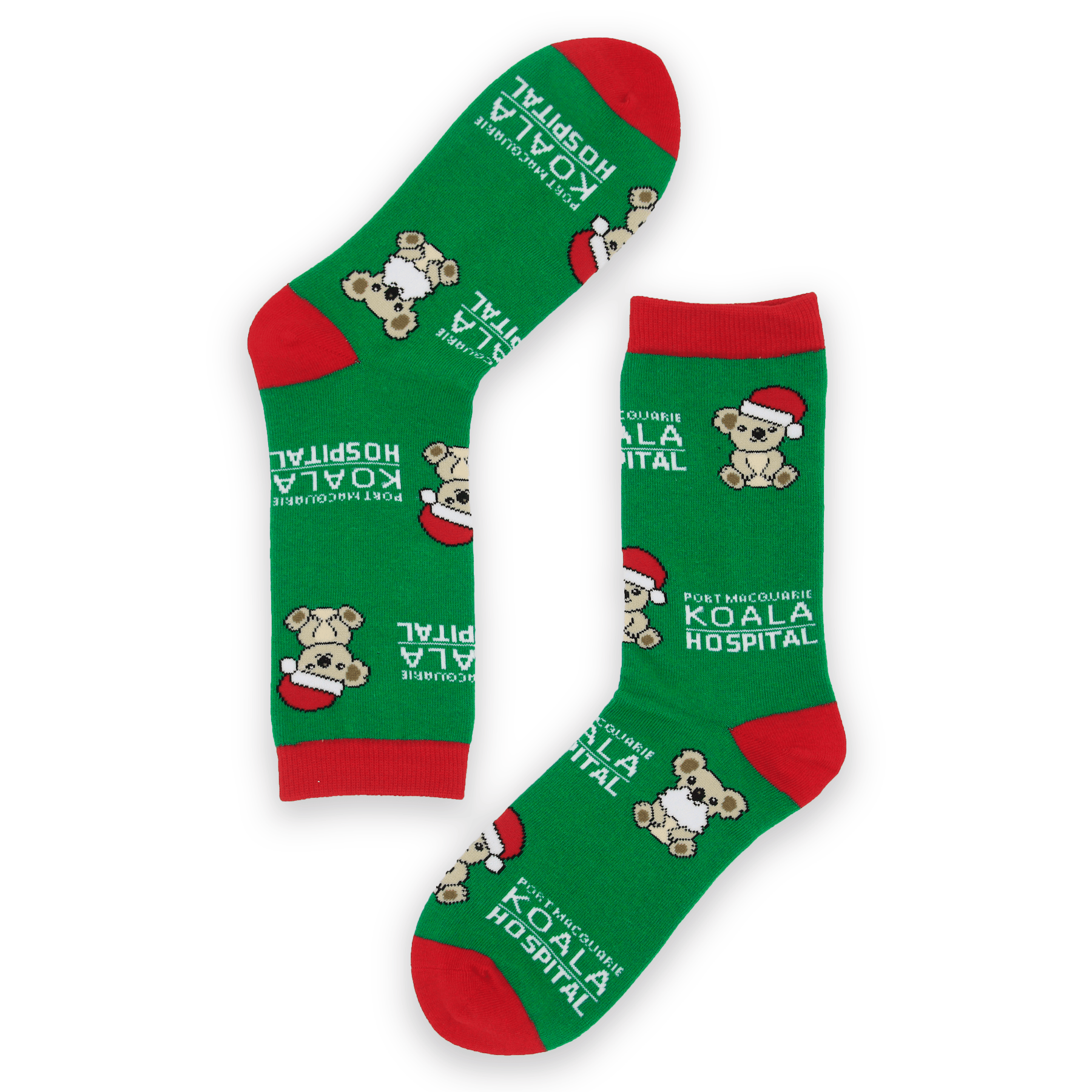 Koala Christmas Socks - Port Macquarie Koala Hospital