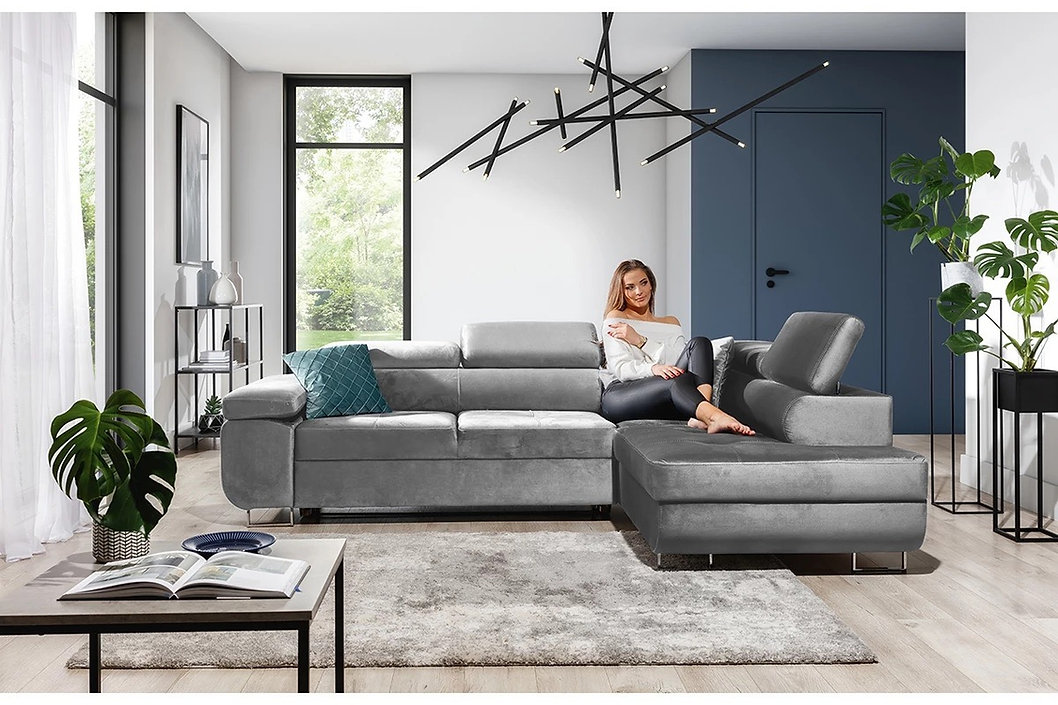 One of our best selling corner L shape Sofa Bed with additional storage and pillows. 'Oston'