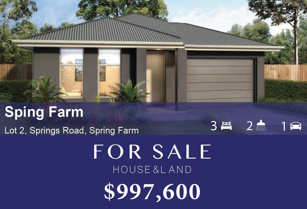 Spring farm house and land package sale