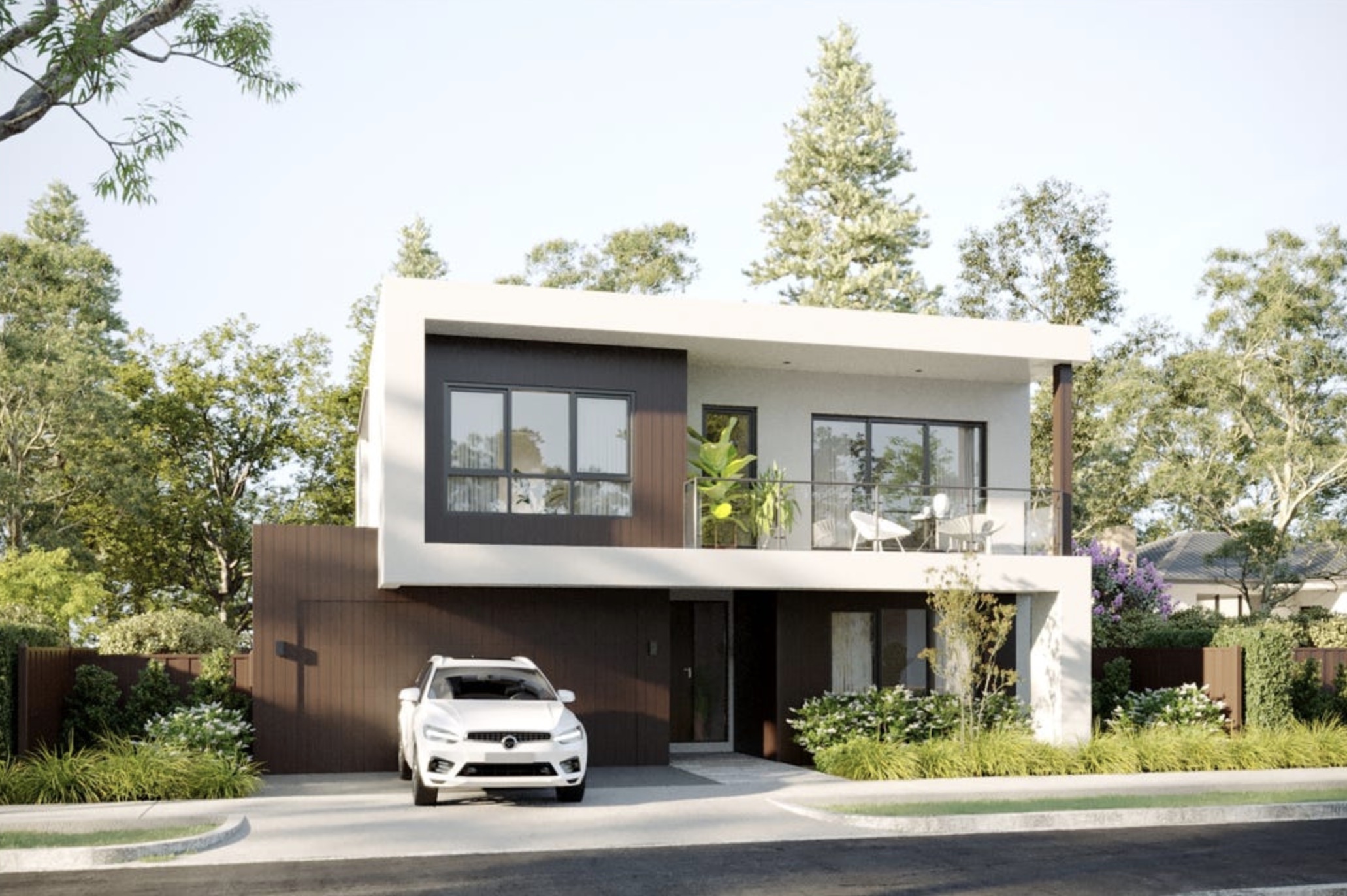 North Epping 位置便利的现代建筑家庭住宅