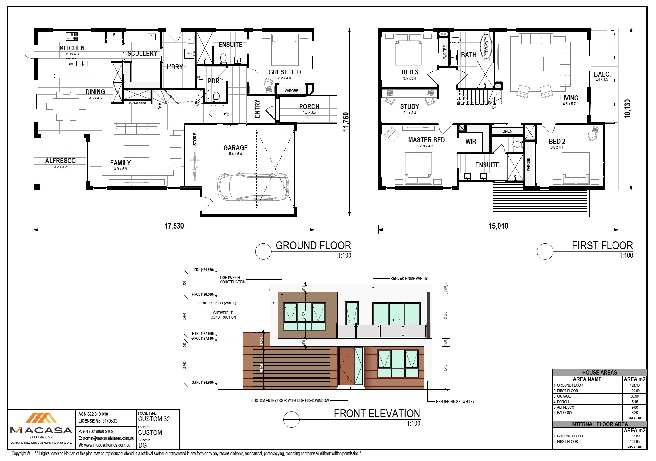 North Epping 位置便利的现代建筑家庭住宅