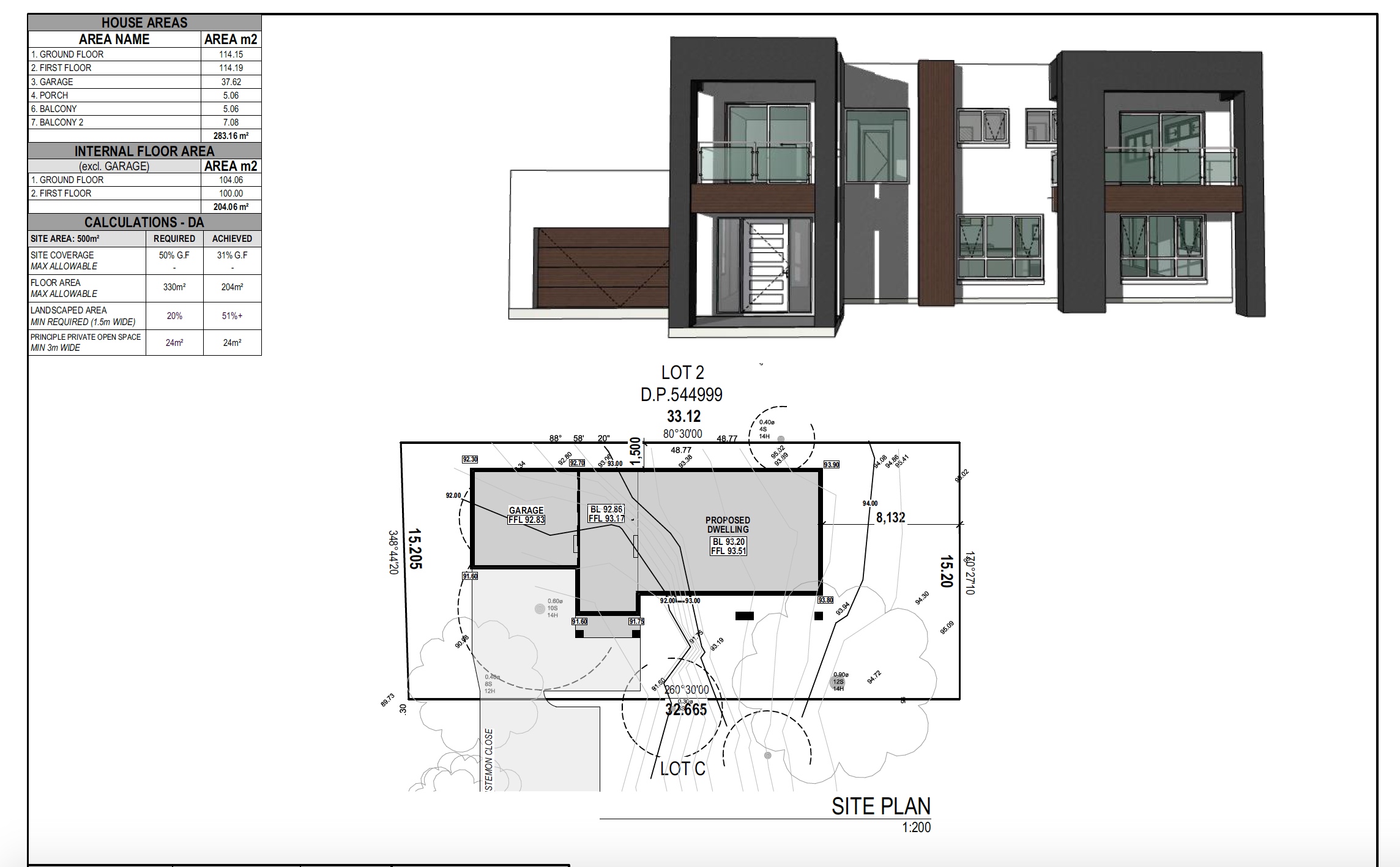North Epping 位置便利的现代建筑家庭住宅