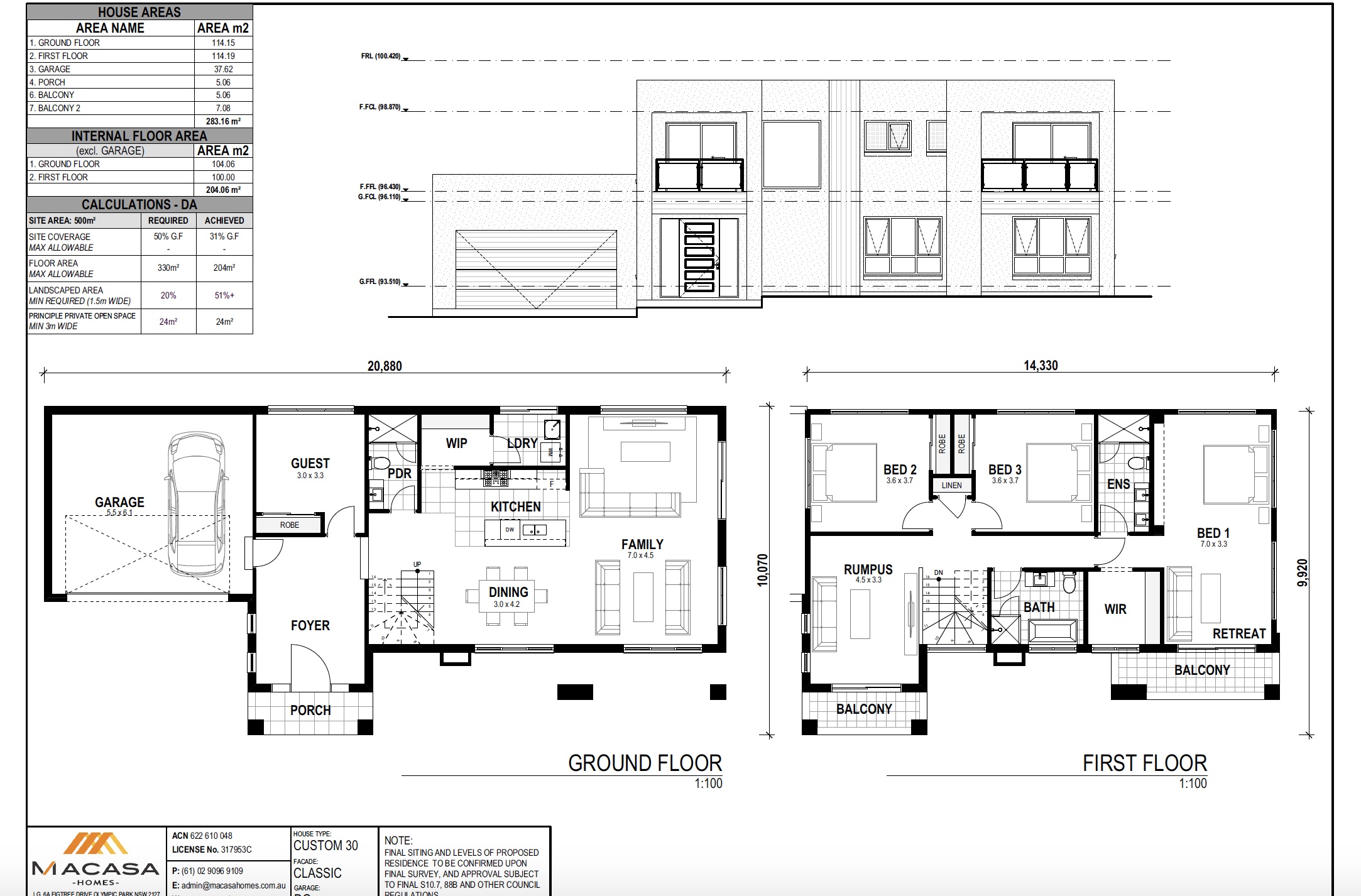 North Epping 位置便利的现代建筑家庭住宅