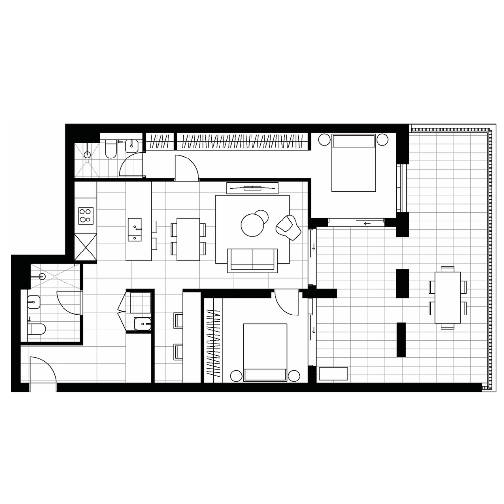 Lindfield House · 2房代表户型