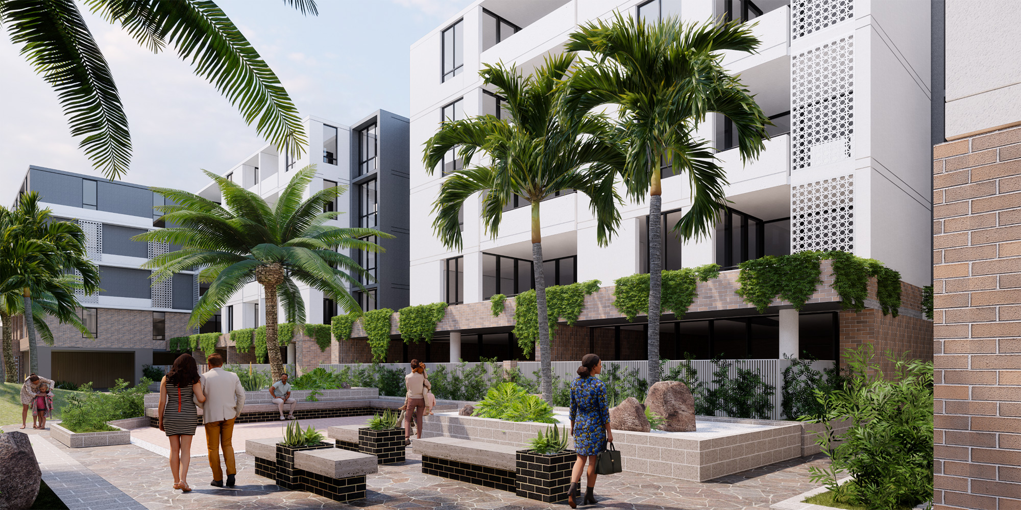 Casa Delmar 开发商公开设计资料图；效果图，具体房号配置与景观按对应资料确认。