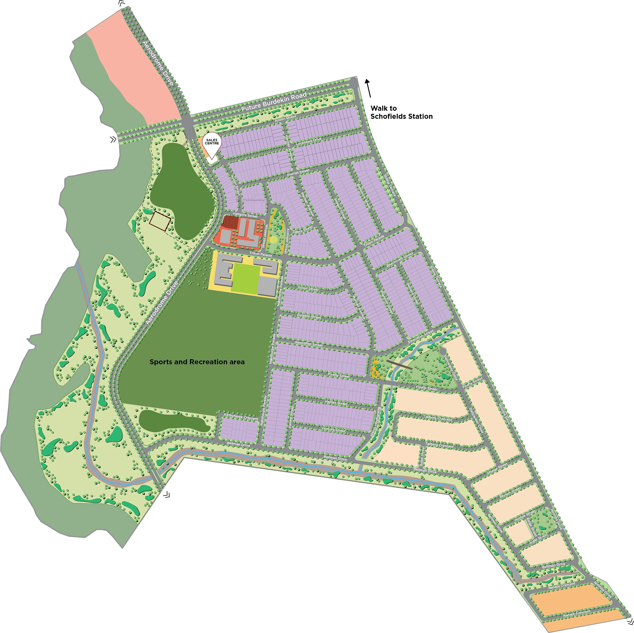 Akuna Vista · 地块规划 · 地块规划示意；不代表即时可售状态