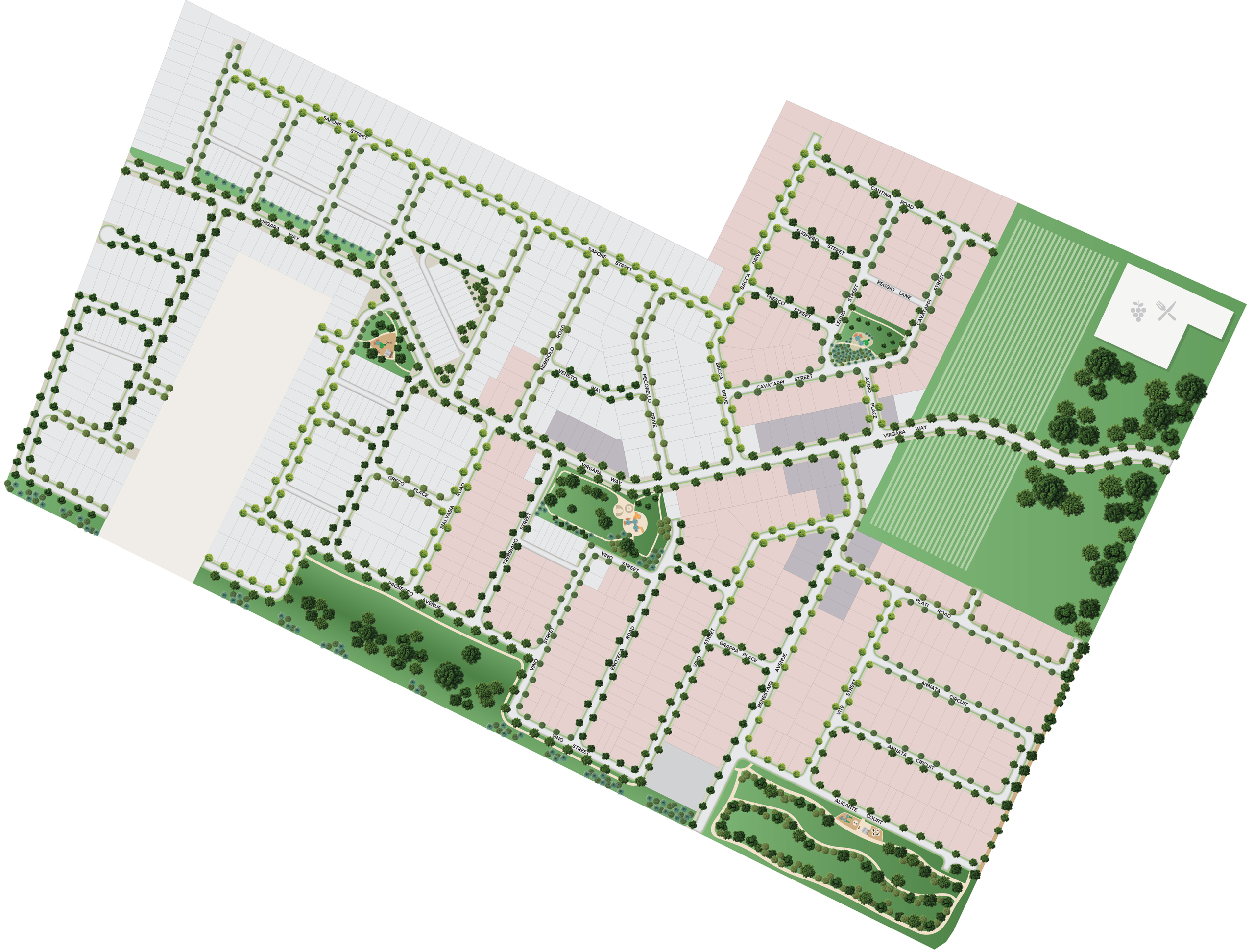 The Entrance · 地块规划 · 地块规划示意；不代表即时可售状态