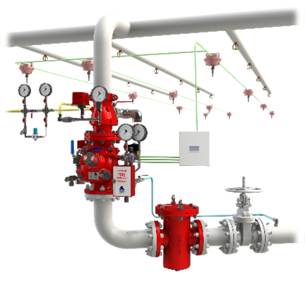 - أنظمة الإطفاء الجافة بالمرشات