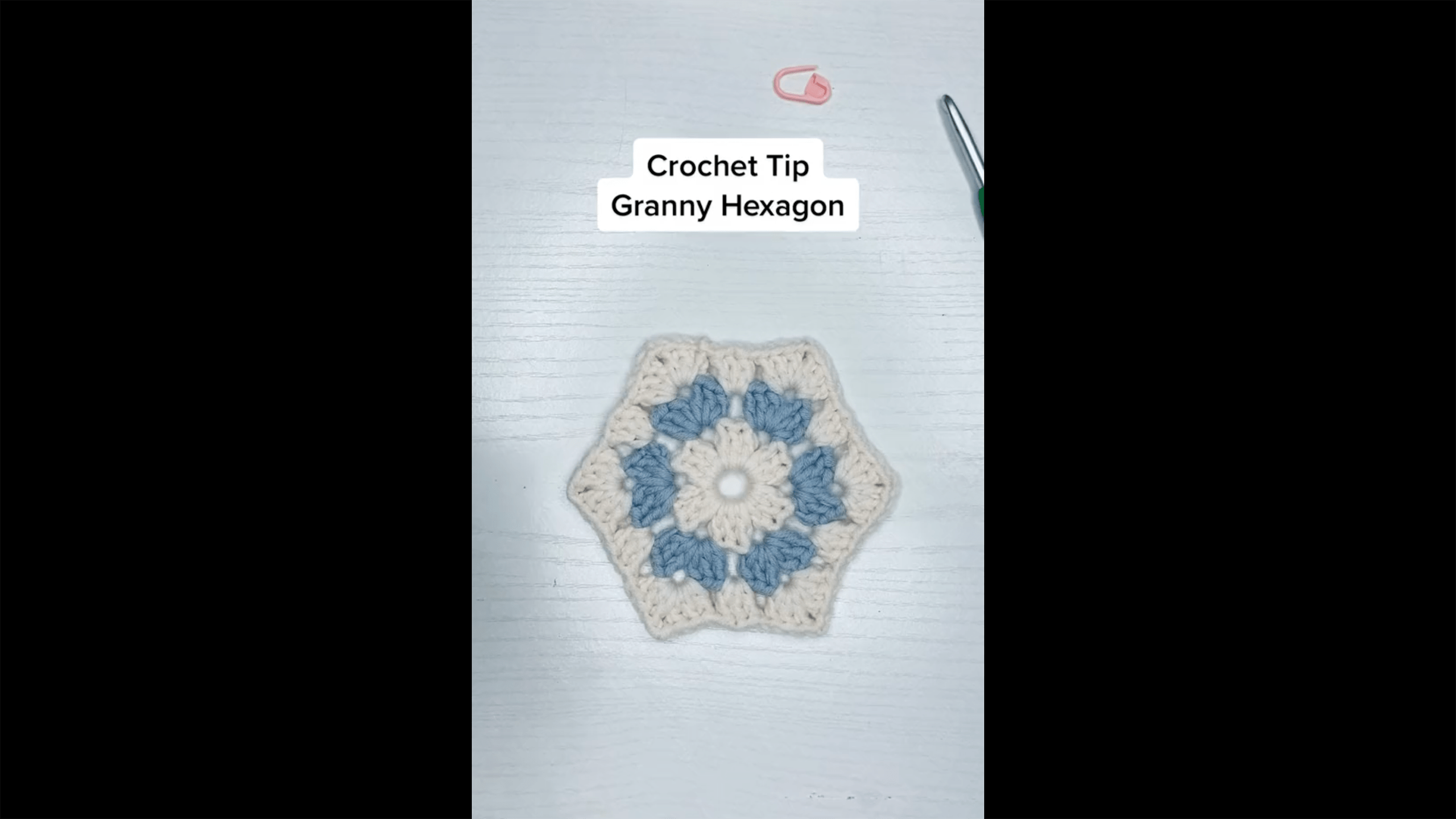 How to Crochet a Granny Hexagon Left-Handed