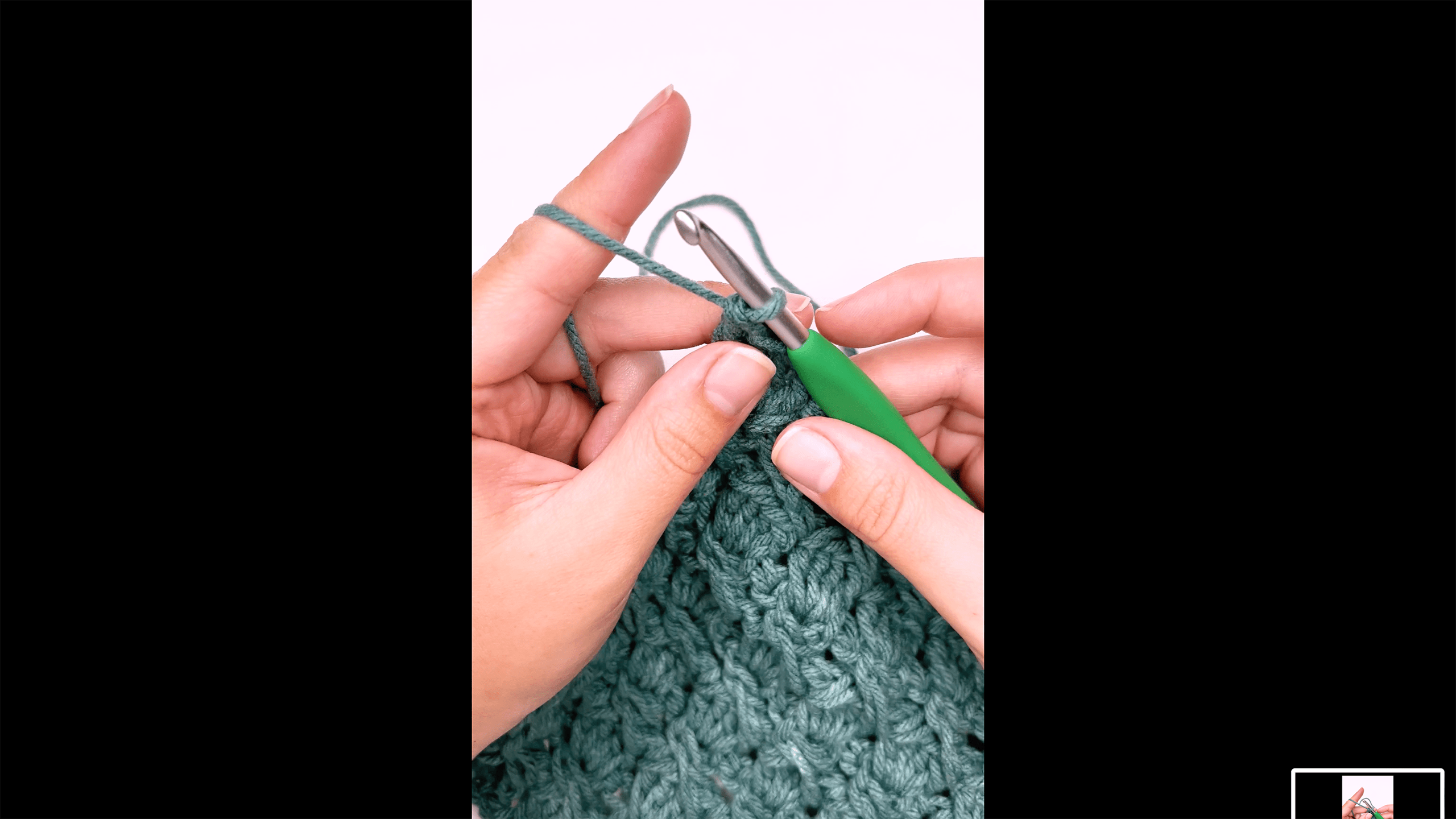 How to Hold Your Yarn to Crochet