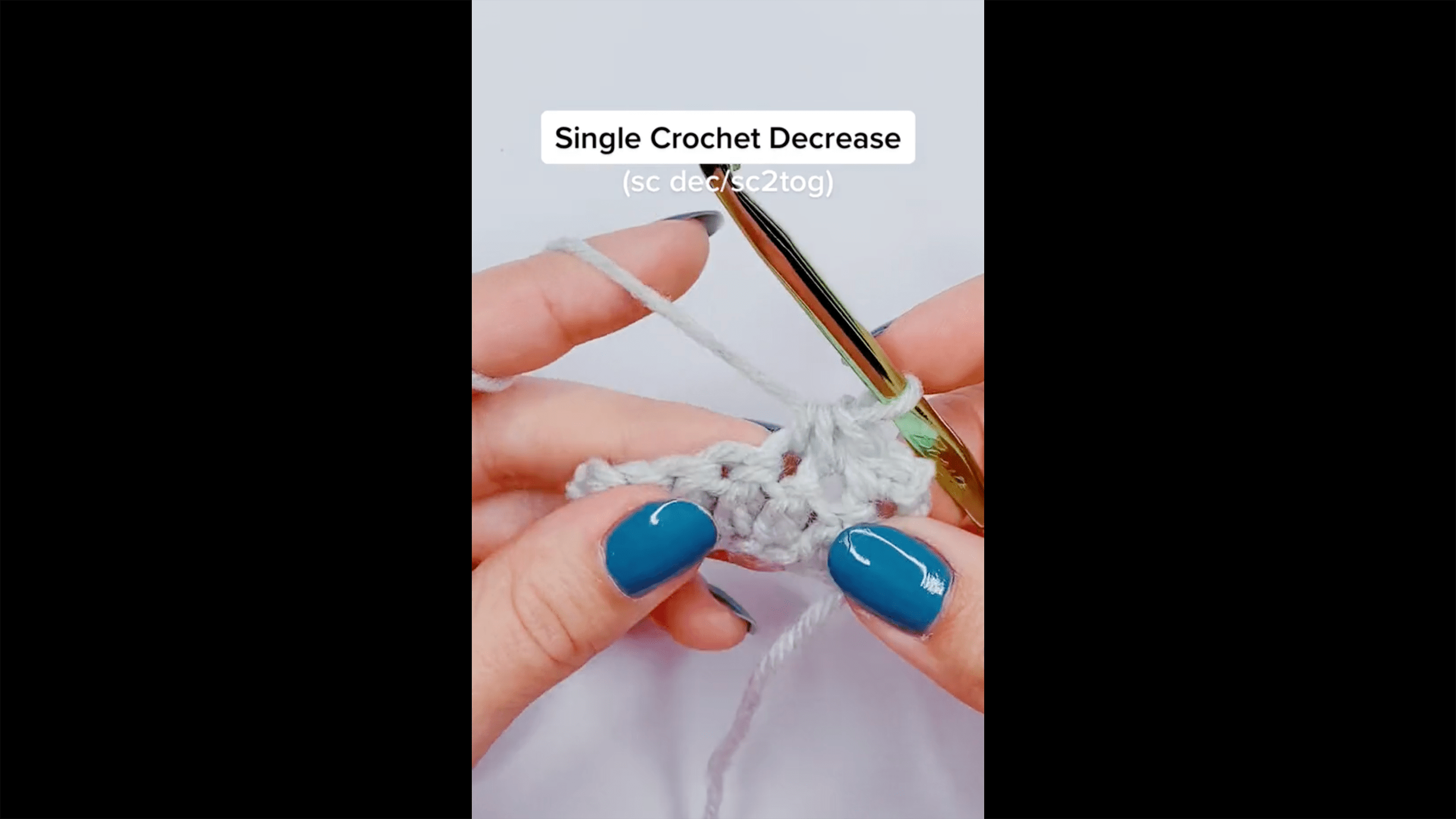 How to Increase and Decrease Single Crochet