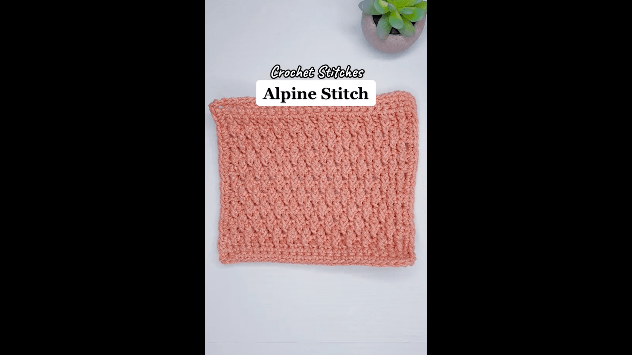 Alpine Stitch Crochet Tutorial