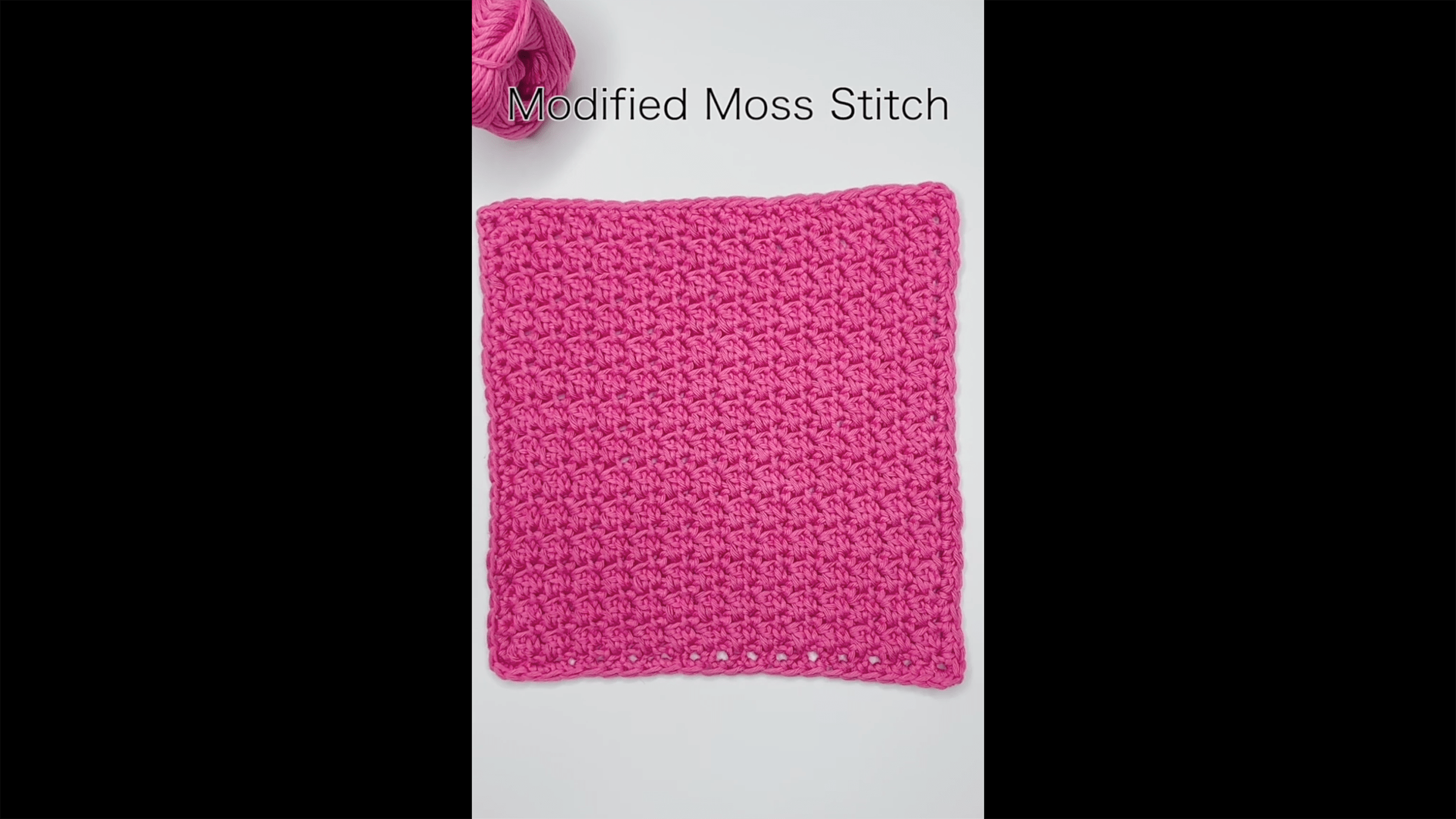 Modified Moss Stitch Crochet Tutorial