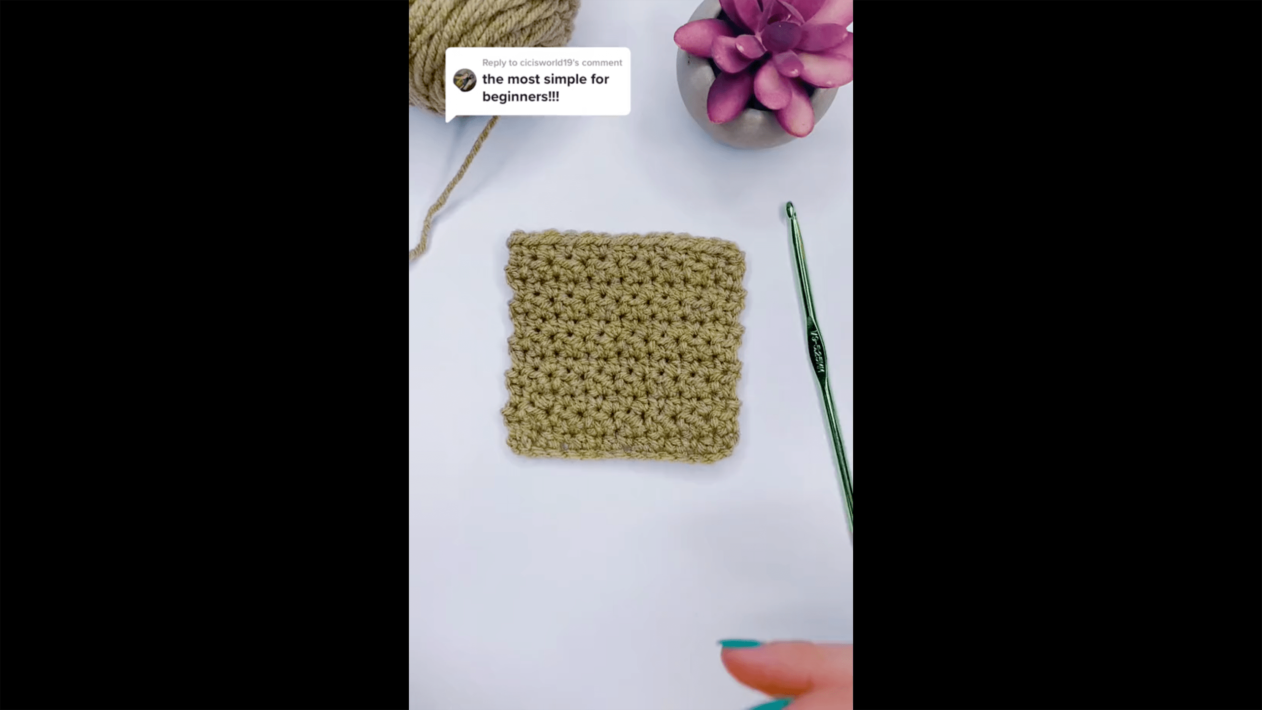 Orange Peel Stitch Crochet Tutorial Left-Handed