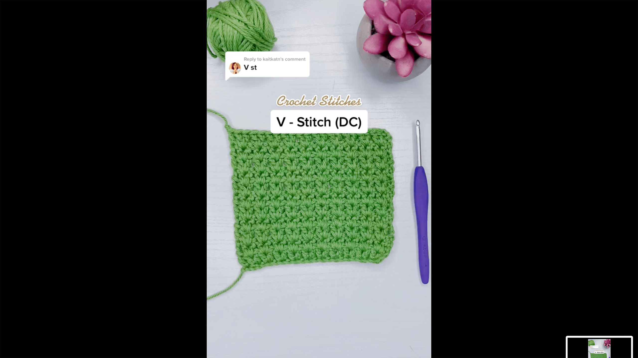 V-Stitch Crochet Tutorial
