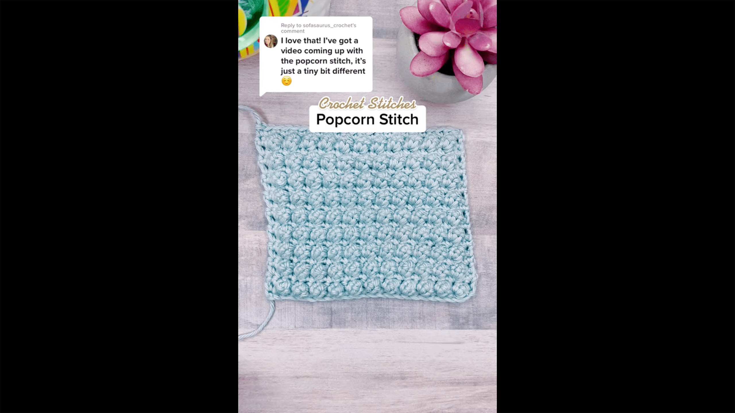 Popcorn Stitch Crochet Tutorial