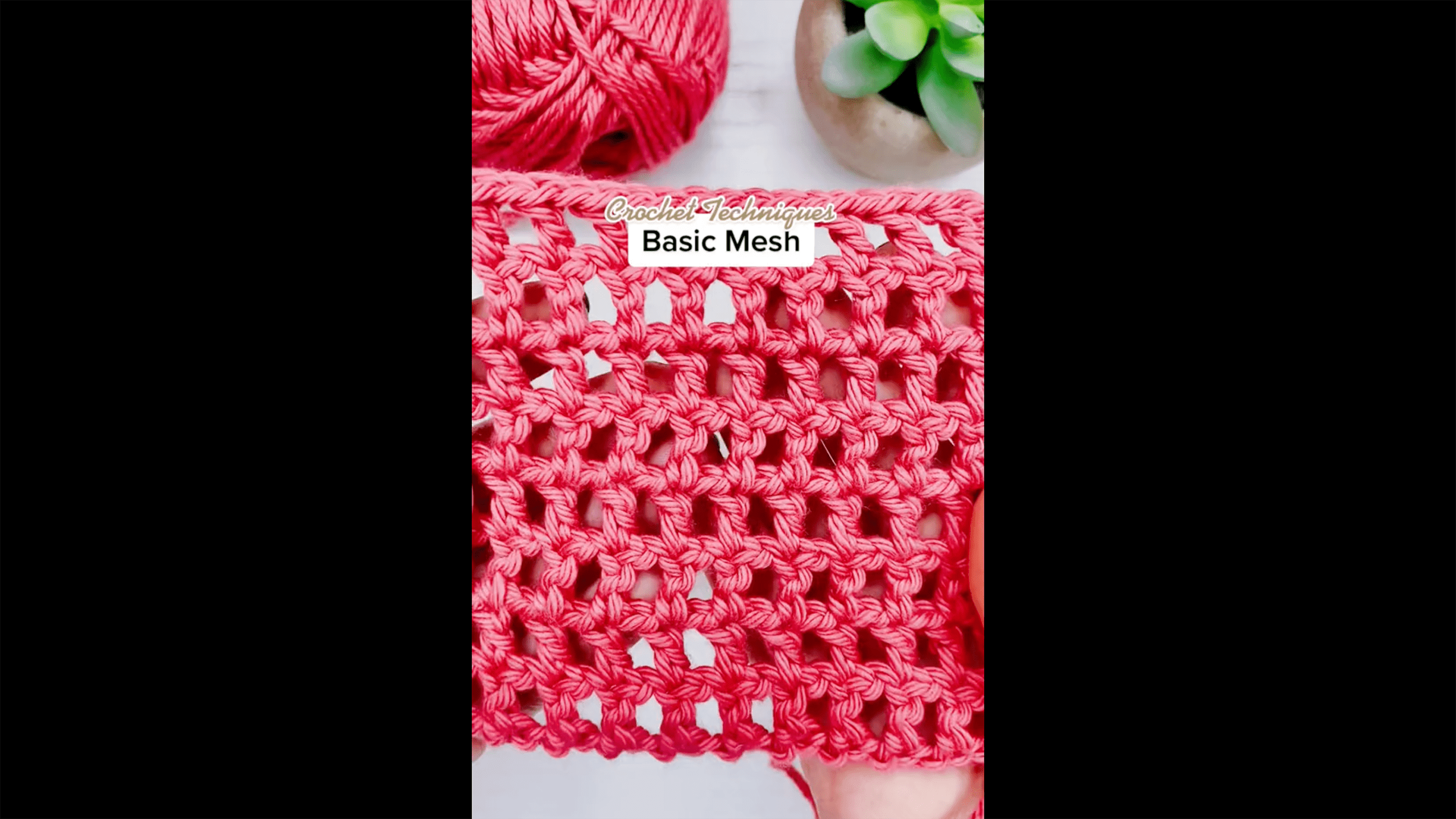Basic Mesh Crochet Stitch Tutorial