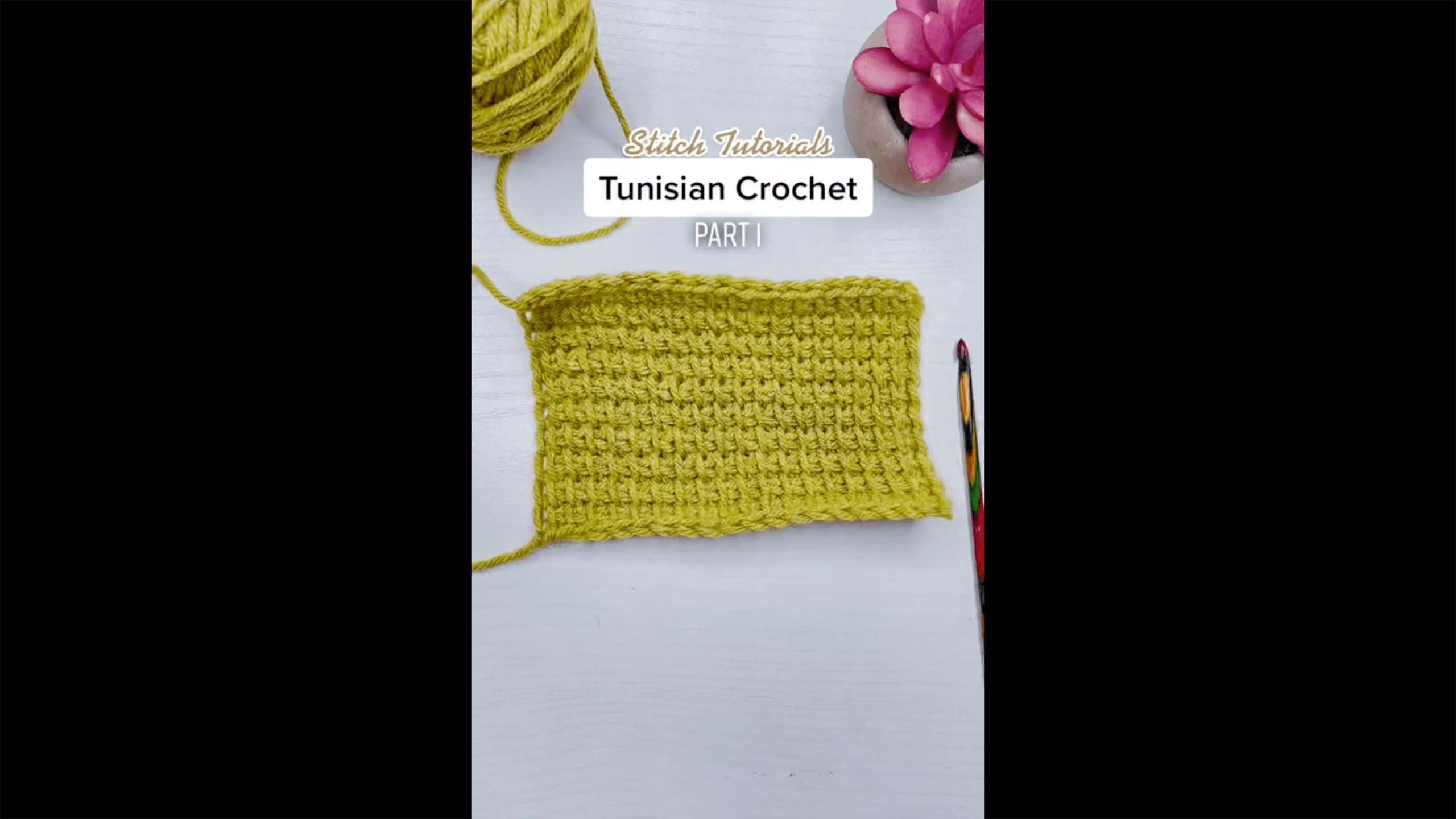 Tunisian Single Stitch Crochet Tutorial