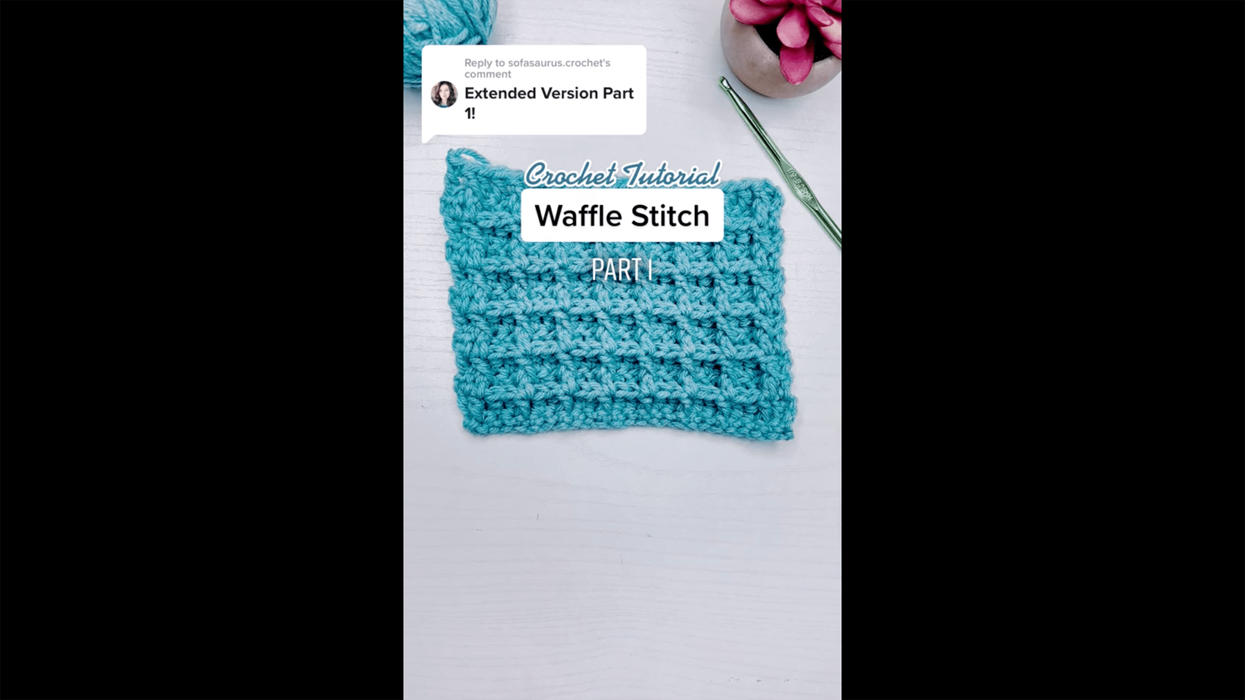 Waffle Stitch Crochet Tutorial