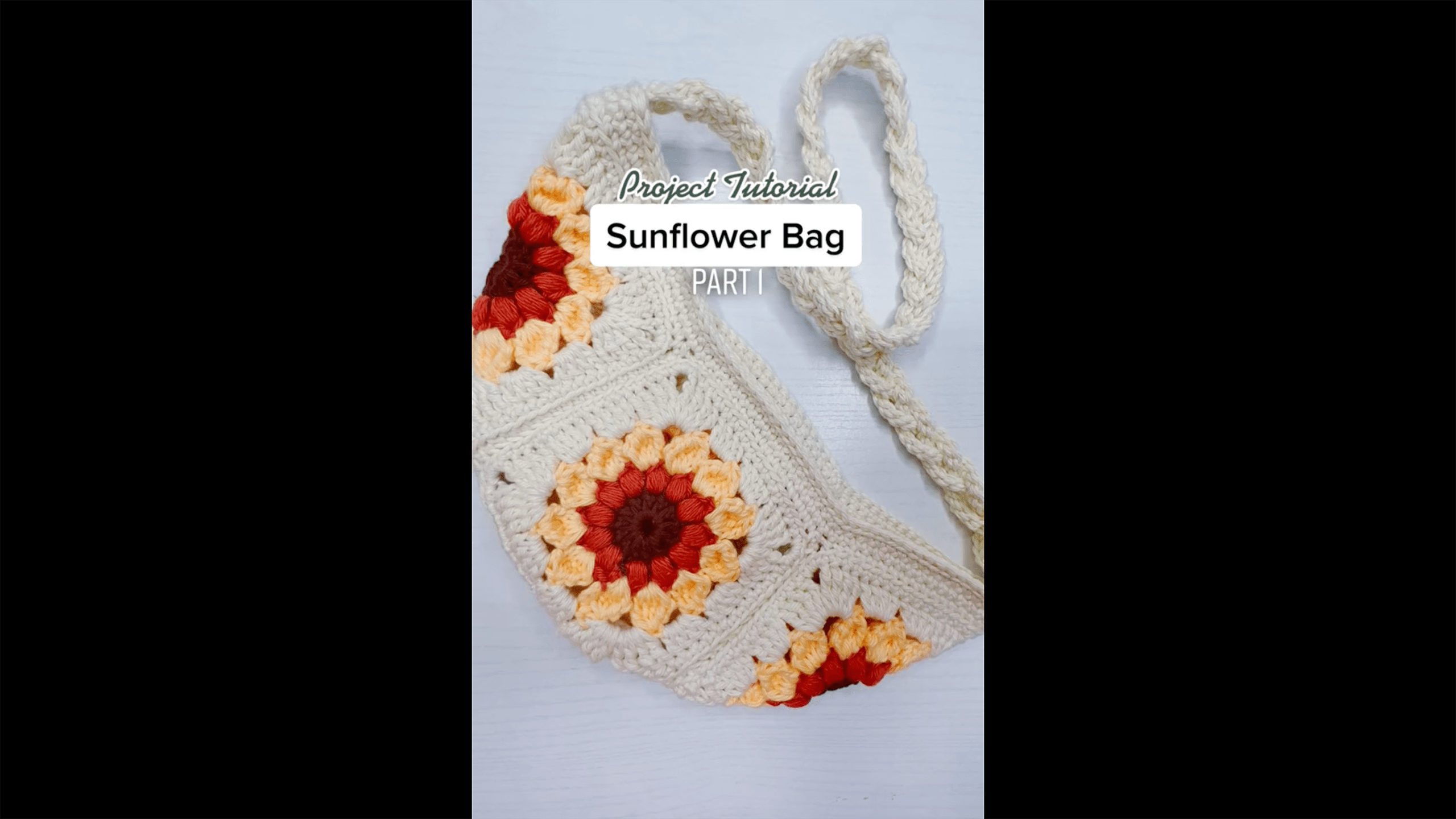Sunflower Belt Bag Free Crochet Pattern and Tutorial
