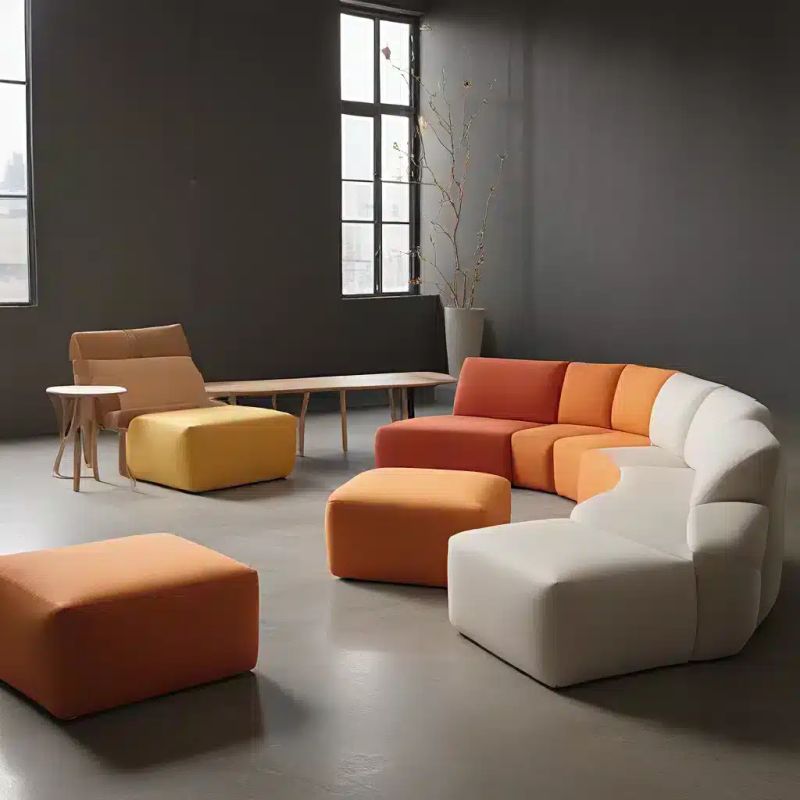 Modular Marvels Customizable Sectional Seating Solutions Sofaspectacular - Premium Geometric Design Gallery - Mobile