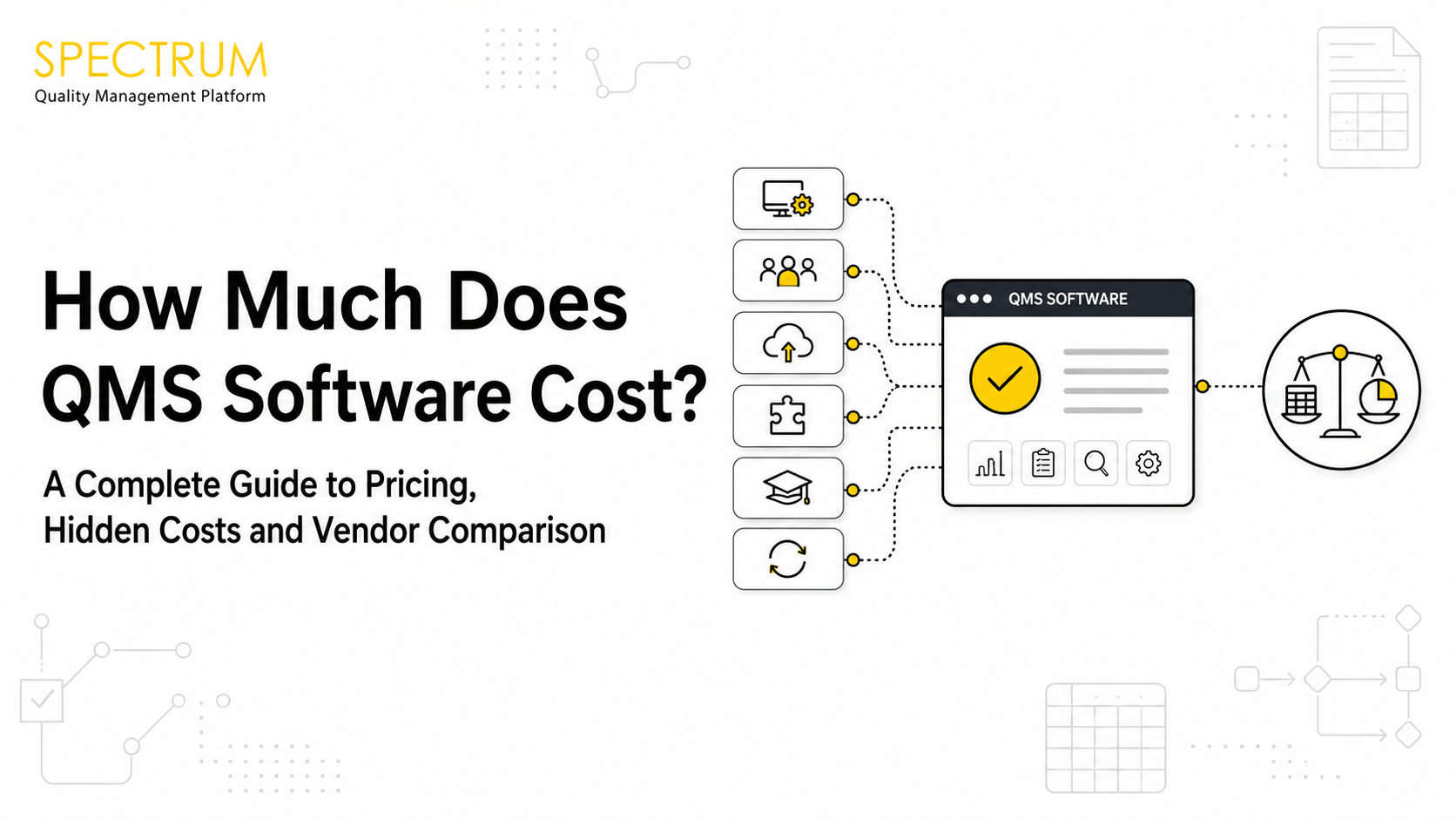 Understand QMS software cost, pricing models, implementation fees and hidden expenses. Compare vendor quotations using a five-year total-cost framework.