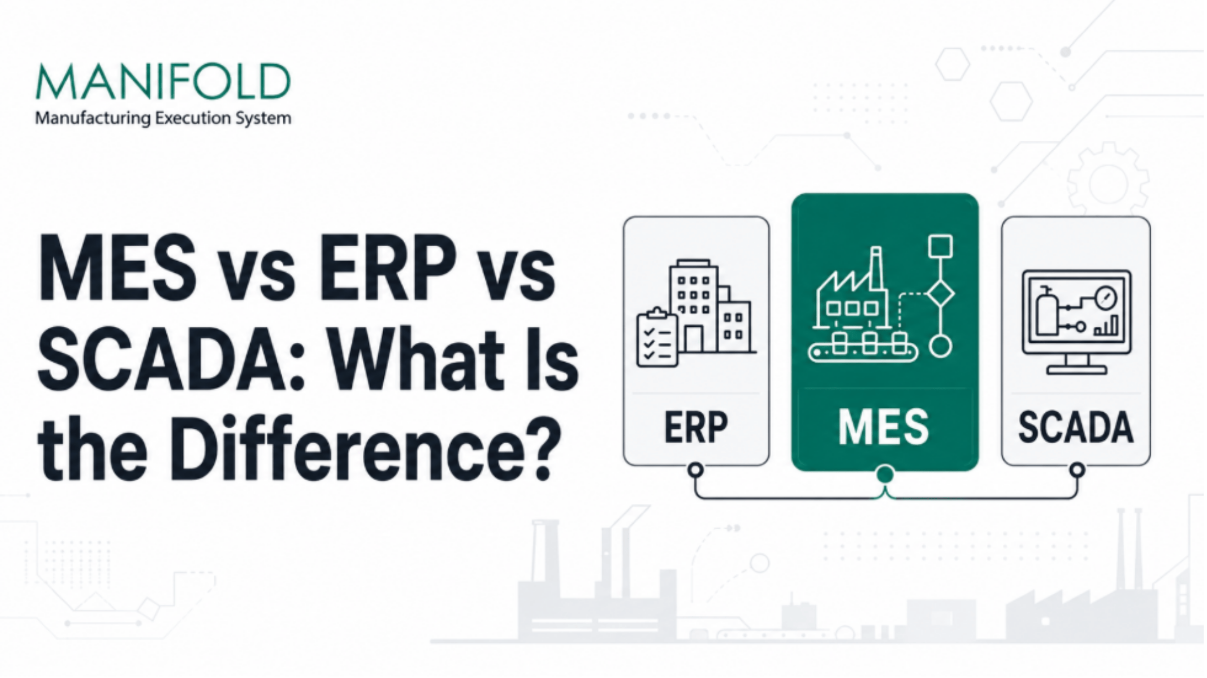 MES vs ERP vs SCADA: What Is the Difference? 