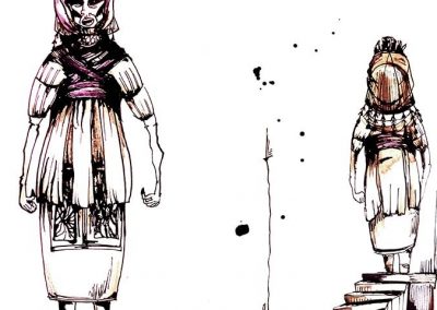 Ilustraciones Para Diseno De Vestuario Teatral Sofia Lapenta