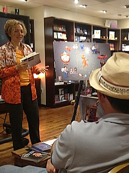 Sofia Wellman facilitates a workshop in Alice’s Quiet Mind Bookstore at Michael Beckwith's Agape International Spiritual Center