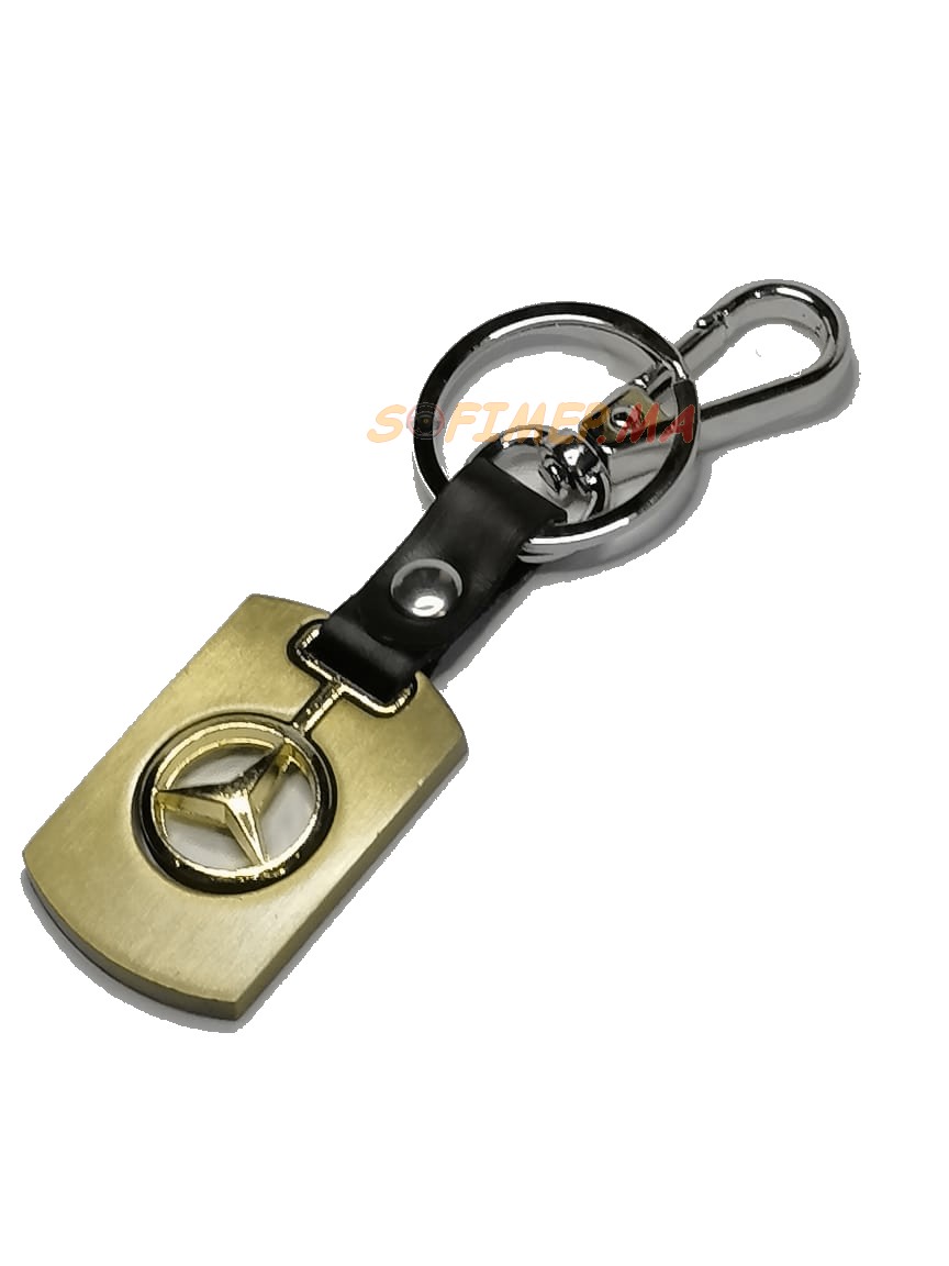 Porte Clé Mercedes Benz Or accessoire auto maroc