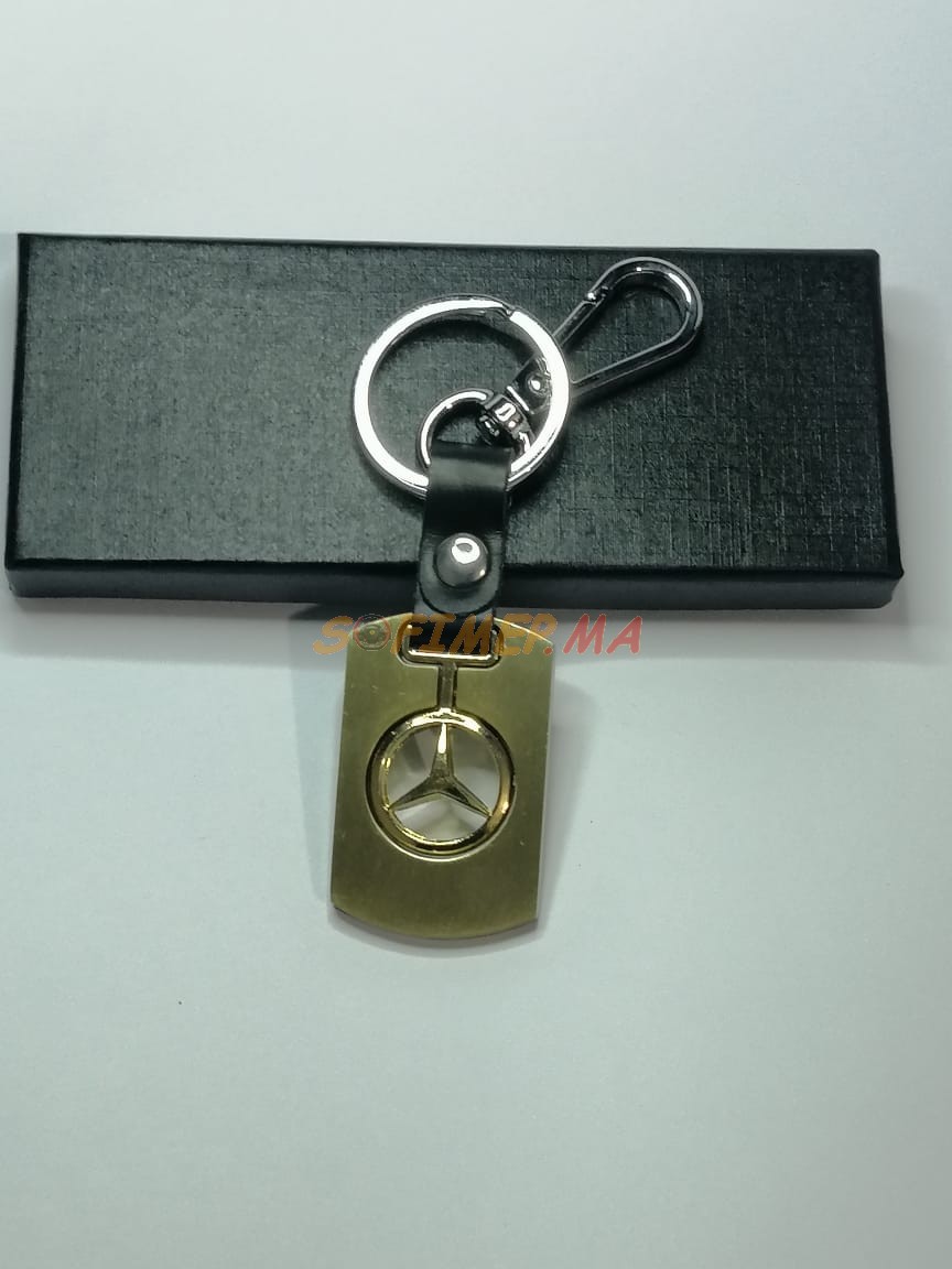 Porte Clé Mercedes Benz Or accessoire auto maroc