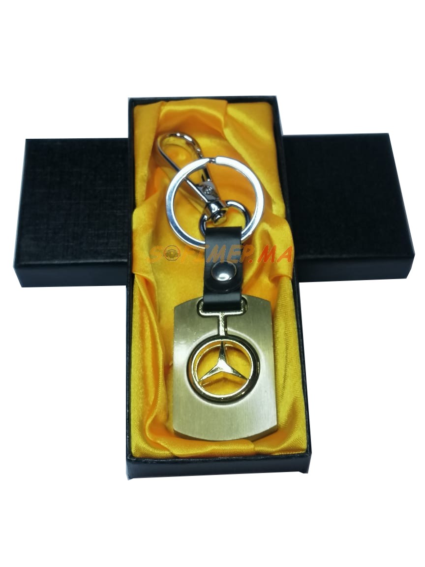 Porte Clé Mercedes Benz Or accessoire auto maroc