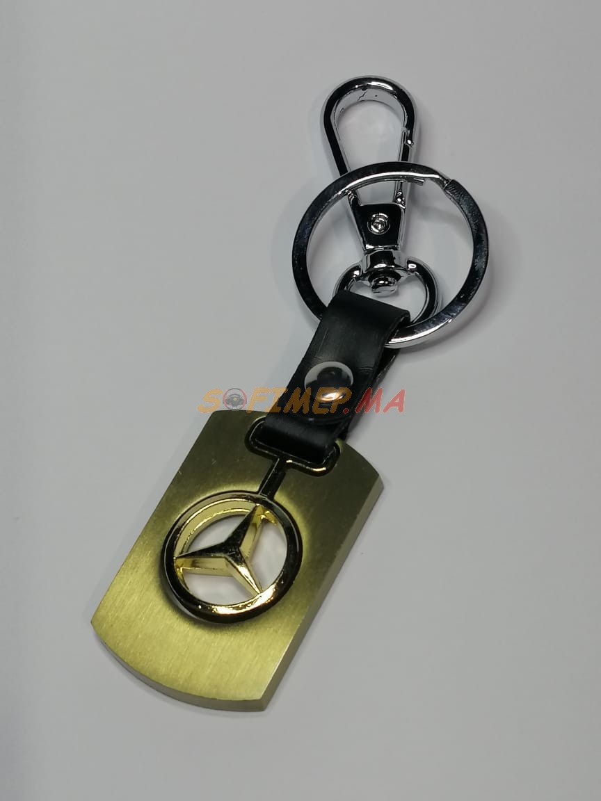 Porte Clé Mercedes Benz Or accessoire auto maroc