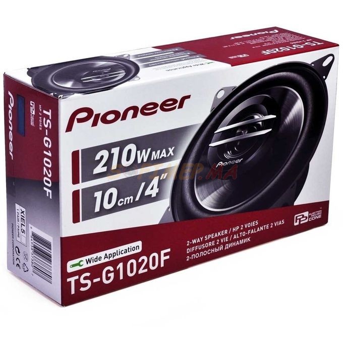 Pioneer Haut Parleur 2 voies 210 W 10 cm 4" accessoires voiture maroc
