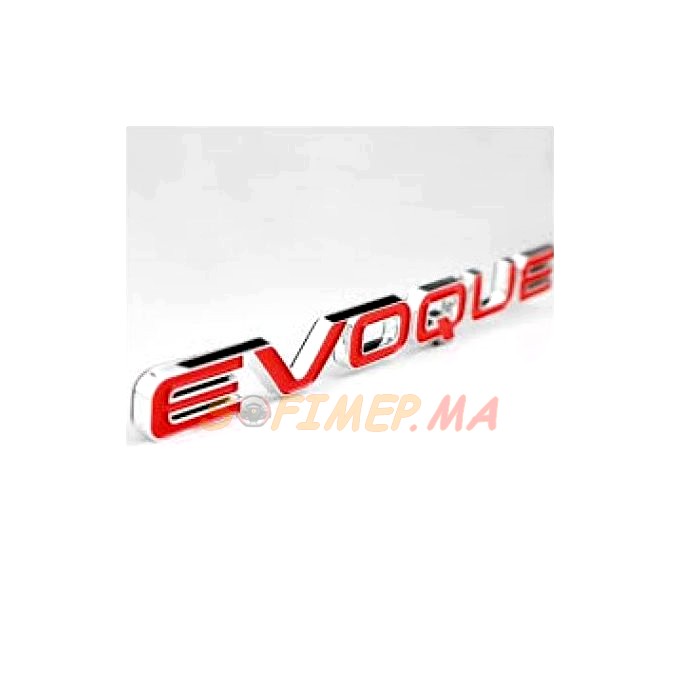 Insigne Logo RANGE ROVER EVOQUE crome avec adhésif accessoire auto maroc